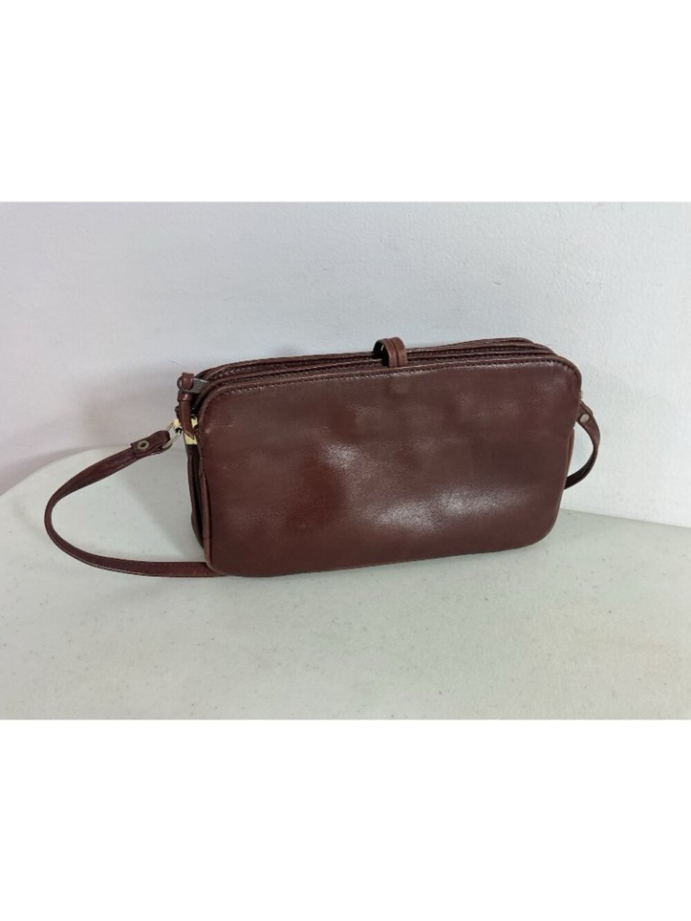 Tano New York Leather Handbag Vintage Woven Braided Shoulder Bag Brown Purse - Picture 4 of 10